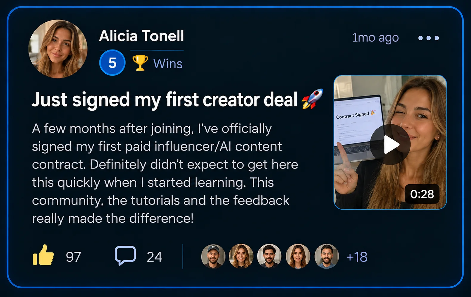 AI Video Academy member win